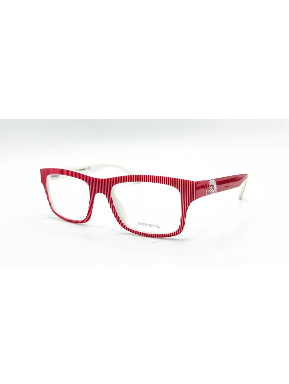 Diesel Dl5034 068 Red Striped White Authentic Eyeglasses 52-18-135